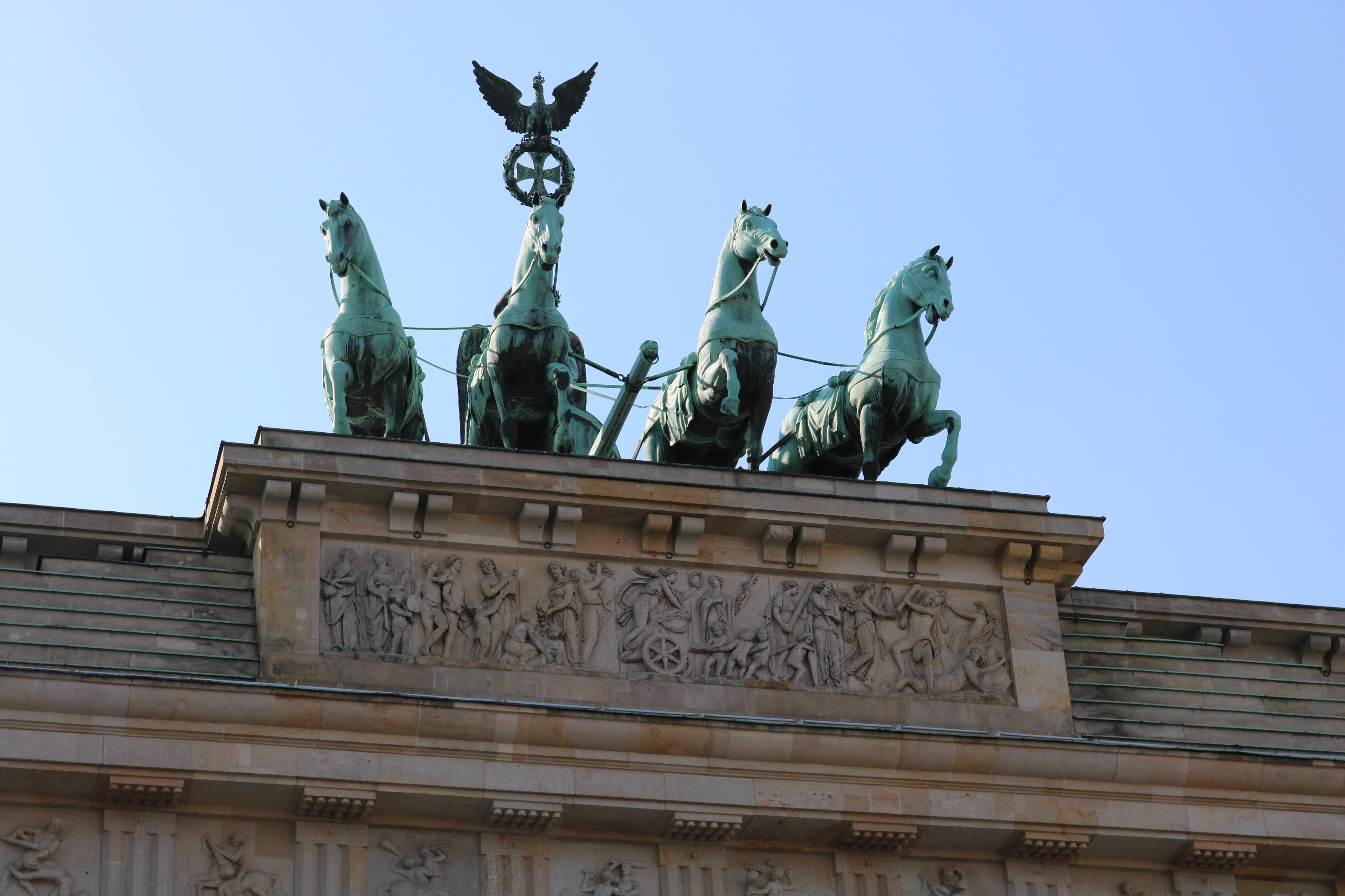 Quadriga atop Brandenburg Gate